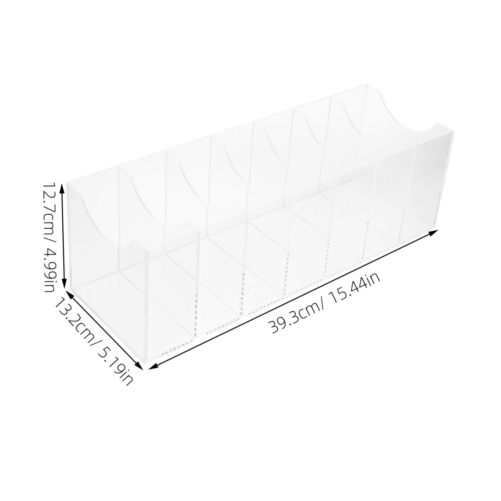 Cabilock 7gitter Transparenter Gürtel-Organizer Mit Fächern Aus Organizer Für Herren Aufbewahrungsbox Für Gürtel Displayhalter Für Schrank Für Krawatten Und Gürtelschnallen