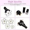 8-Piece Daisy Car Decoration Flower Air Vent Clips - Freshener Clip Charm Accessories (White) #3