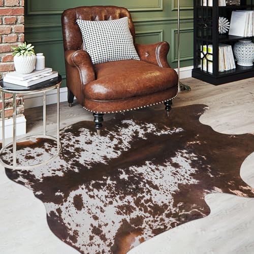 Cowhide Rug Faux Cow Hide Rug Cow Rugs 4.6x5.2ft Cow