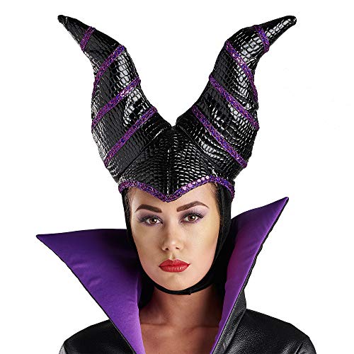 Disney Maleficent Horned Headdress for Adults - Sleeping Beauty Black