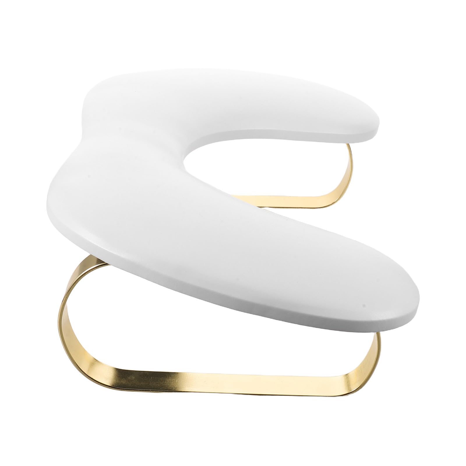 Soporte para Uñas en Forma Dorado de Cuero y Esponja