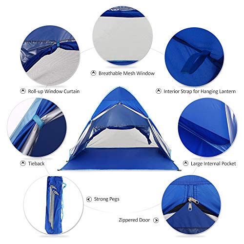 Carpa Instantánea para Camping Ligera con Protección UV miniatura 5