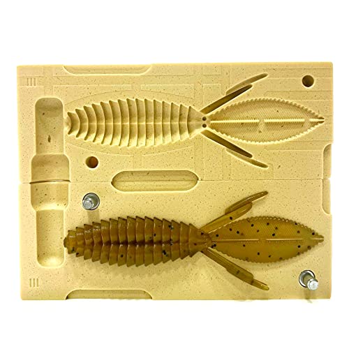 Smedioks Iscas de plástico macio premium, moldes de injeção, iscas de pesca, castor doce, 10 cm