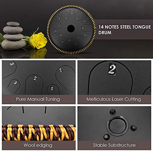 Steel Tongue Drum 14 pulgadas 14 notas C miniatura 2