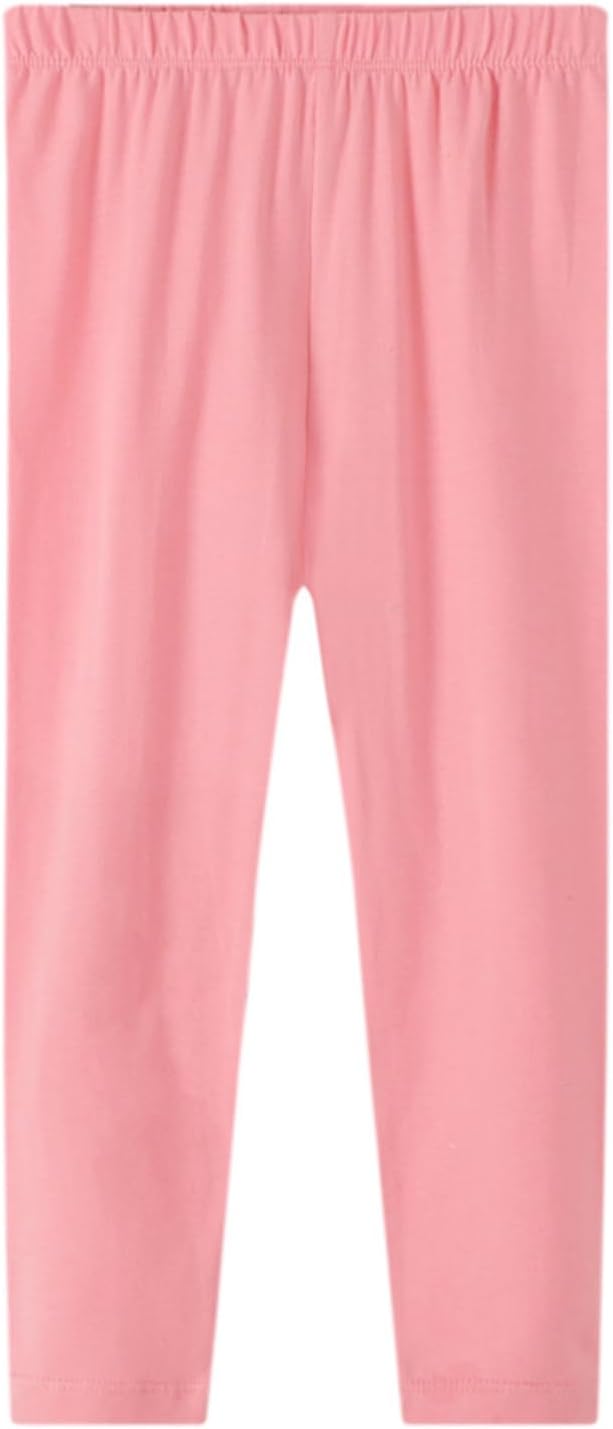 Girls Leggings 3-Pack Set Cotton Casual Solid Stripe Stretch Tights Pants - Image 4