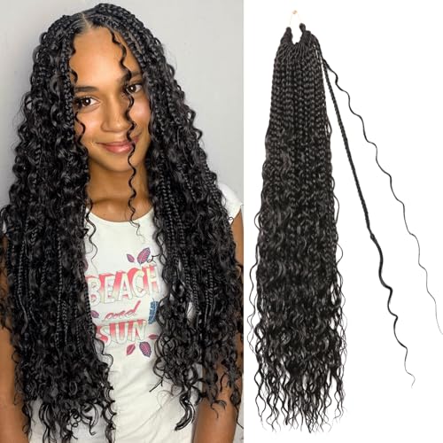 Goddess Box Braids Crochet Hair for Black Women-8...