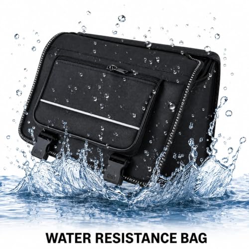 Image of Saddle Bike Bag Motorcycle Side Box Artificial Leather Material Waterproof use for All Bikes /Black