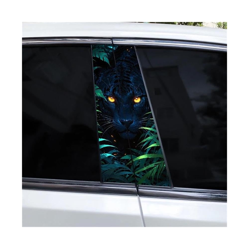 Body Parts 2pcs Animal Car B-Pillar Waterproof Decal(E)
