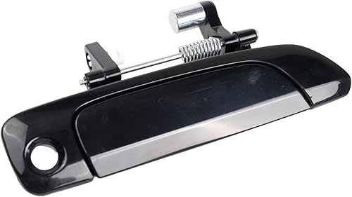 Miniatura 456 de TRQ Manija de la puerta exterior trasera izquierda del lado del conductor negra compatible con Honda Civic 2001-2005