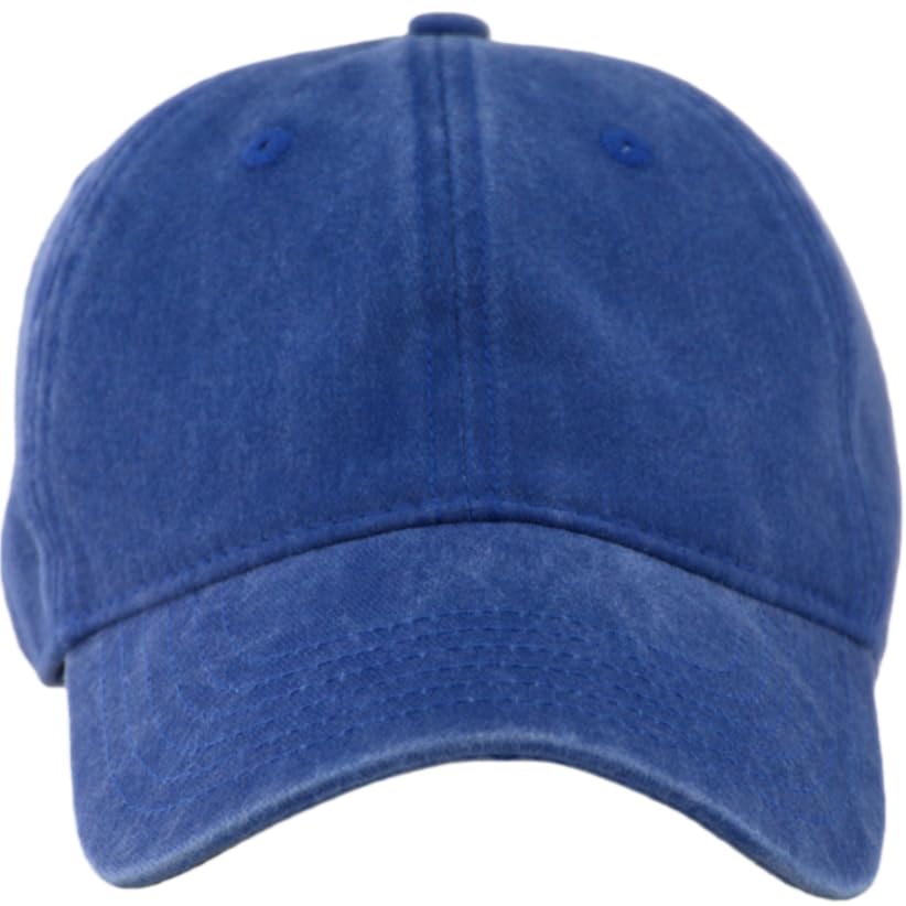 Image of TSSGBL Vintage Cotton Washed Baseball Cap S to XXL Unstructured Low Profile Adjustable Distressed Dad Hat for Men Women