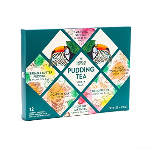 Pudding Flavour Tea Variety Pack | 6 Delicious Flavours (12 bags) including Victoria Sponge Tea, Banoffee Tea, Cherry Bakewell Tea & More | For Tea Lovers. Pudding Flavour Tea Variety Pack | 6 Delicious Flavours (12 bags) including Victoria Sponge Tea, Banoffee Tea, Cherry Bakewell Tea & More | For Tea Lovers.