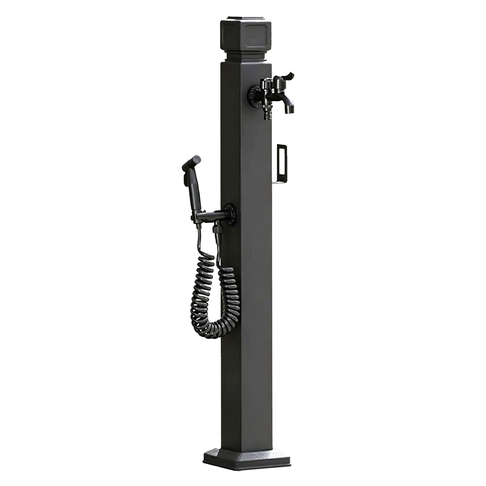 Gaommini Style 5 Outdoor Water Column Garden Water Tap With Faucet & Spray Gun, Water Column Antifreeze Hose Faucet, Decorative Water Feature Fountain Water Dispenser Hydrant(,Height: 95Cm/37.4In)