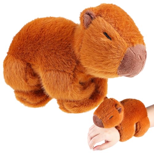 Animal Slap Bracelets Capybara Plush Toy Capybara Huggers Bracelets Stuffed Animal Slap Band for Birthday Party
