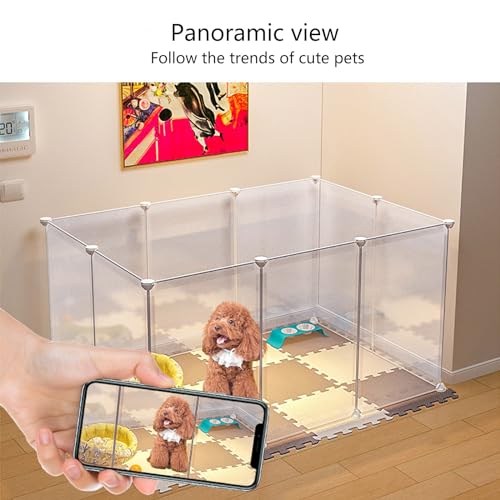 Cage à lapin intérieure transparente pour salon et appartement - 5