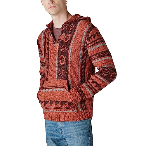 Lucky Brand Men's Southwestern Print Baja Sweater3