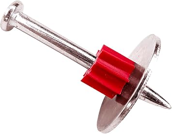DECK DECO1-1/2"Powder Actuated Fasteners,Drive Pin with 1"Washer100 Pack