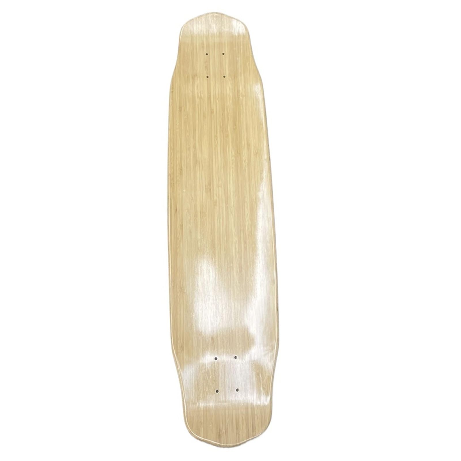 Cubierta Longboard de arce y bambú de 37 pulgadas en blanco for bricolaje