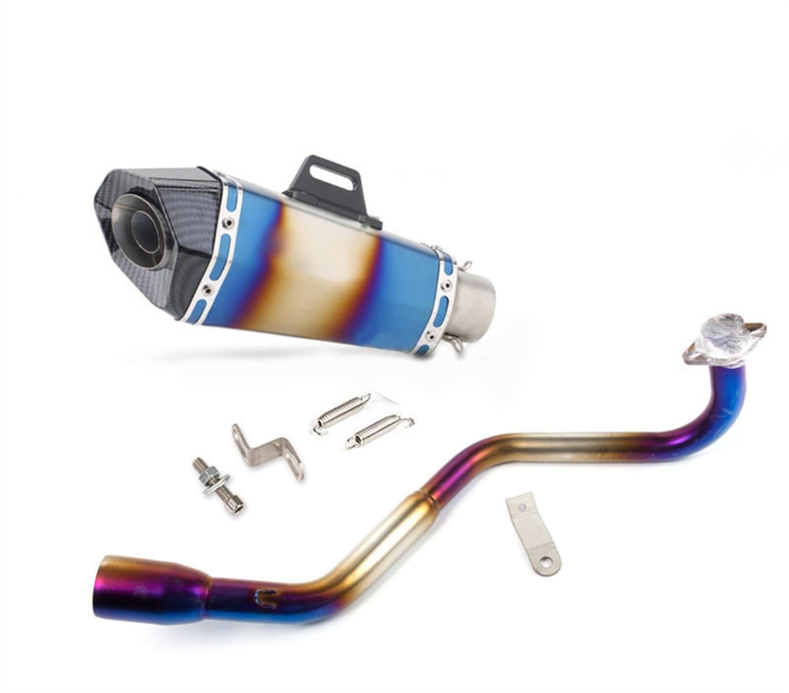 Silenciador Honda Grom MSX 125 con colector completo para optimizar el flujo de gases