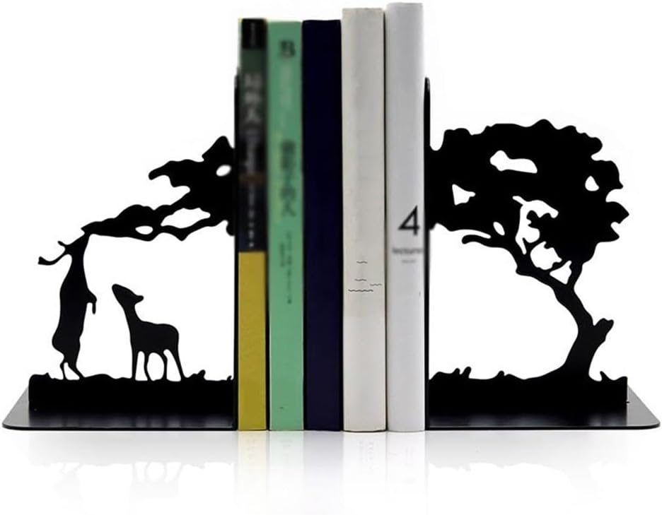 Book Ends Metal Bookend,Bookend Decorative Heavy Book Ends for Shelves, Home Decorative Bookends for Heavy Books Book Ends for Shelves