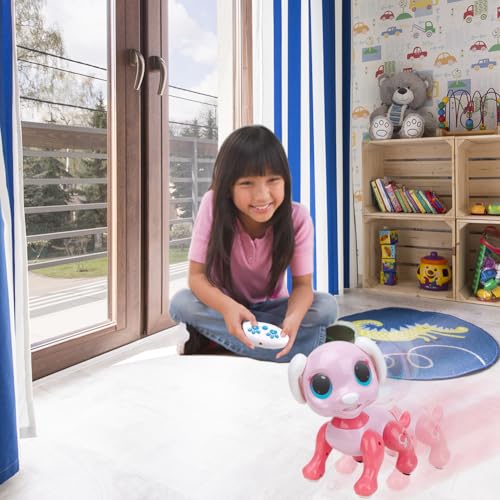 BIRANCO. Remote Control Dog Gesture Sensing - Smart Puppy Pink Toy Robot Pet Walks Barks Interactive with Toddler, STEM Play, Best Christmas Holiday Birthday Gifts for 3 4 5 6 7 8 Years Old Girl - Image 3