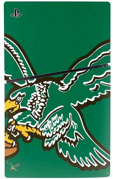 Skinit Decal Gaming Skin Compatible with PS5 Slim Digital Edition Bundle - Officially Licensed NFL Philadelphia Eagles Retro Logo Design