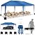 COBIZI Canopy 10x20 Pop Up Canopy Tent 10x20ft Waterproof Party Tent Ez Up Canopy Tents for Parties Wedding Outdoor Commercial Event Gazebo Portable Instant Tent for Backyard Camping Carport, Blue