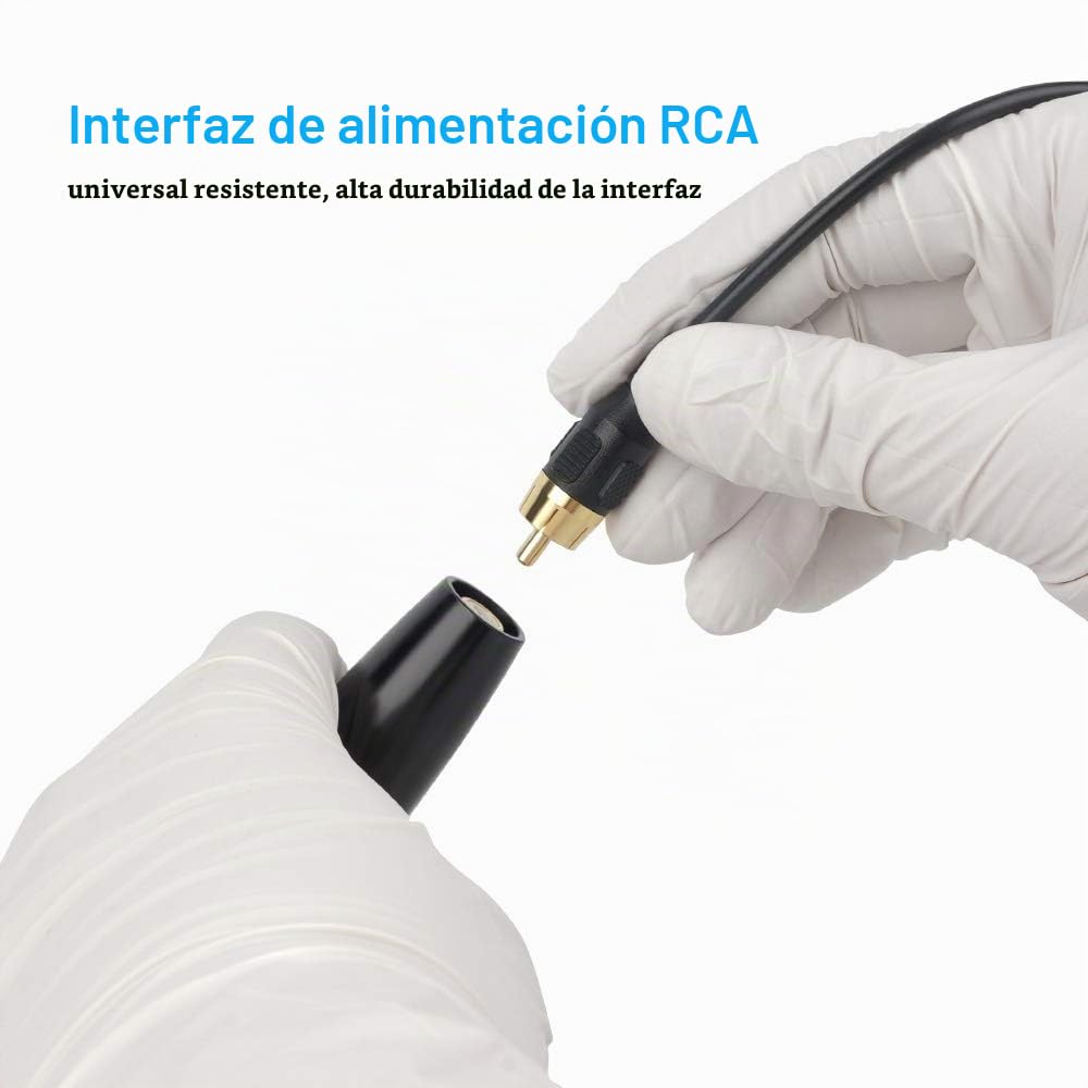 Mast Magi Máquina De Tatuar Rotativa Pluma Intercambiable Carrera 2.0mm Y 3.0mm Microblading Para Cejas Delineador Labios Con Cable Rca Rosa