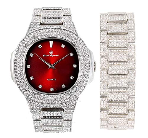 Charles Raymond Metal Mens Watch Set - 8475BM