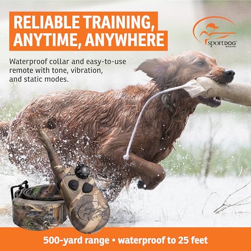 SportDOG WetlandHunter 425X Remote Trainer - Reliable Off-Leash Control - Rechargeable - Waterproof DryTek Technology - Adjustable Training Collar - Camouflage - 500-Yard Range, 1 Collar by SportDOG - Image 2