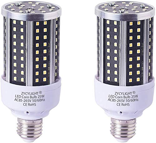 LEDR[Cg gERV^ 25W LEDd E26 6000LM 6000K 150-200WMd Px ȃGl  qɁE[ˁEԏEԌɁEHEK[WȂǂɑΉ(F, 25W), 2