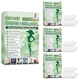 Berberina Parches, 4 Box 28 Piezas NAD+ 10 En 1 Moringa Parches, Etiqueta Engomada Para El Equilibrio Metabólico, Soporte De Forma Saludable, Quema Grasas