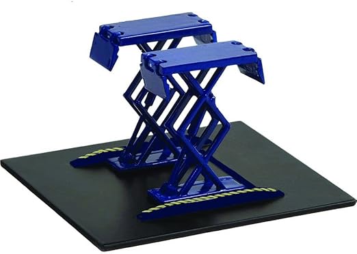 Greenlight 16160-A Auto Body Shop - Automotive Double Scissor Lifts Series 1 - Blue 1/64 Scale