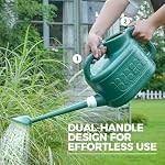 Bamworld Watering Can Indoor Plants 2 Gallon Plastic Watering Can Indoor Outdoor Long Spout Water Can for Gardening