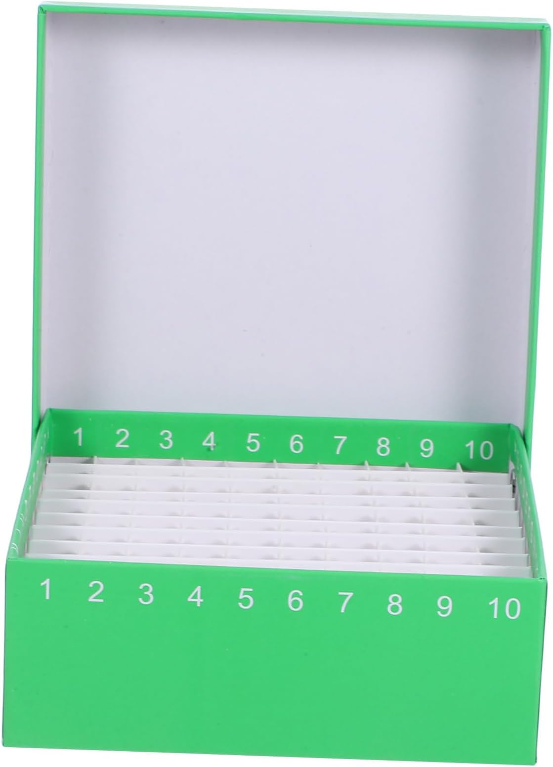 100-well Cardboard Freezer Box with Flip Top Lid Cell Storage Container Freezer Storage Boxes for Test Tubes Tubes