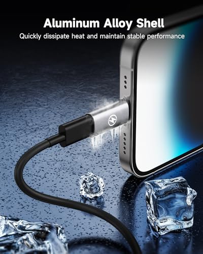 RAVIAD USB C auf Lightning Adapter 2-Stück Nicht für kopfhörer/Audio/OTG/ – Ansicht 5
