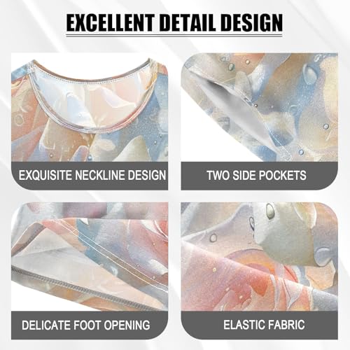 senya Short Sleeve Pajamas Sets Summer Cotton Sleepwear Light Blue Roses4