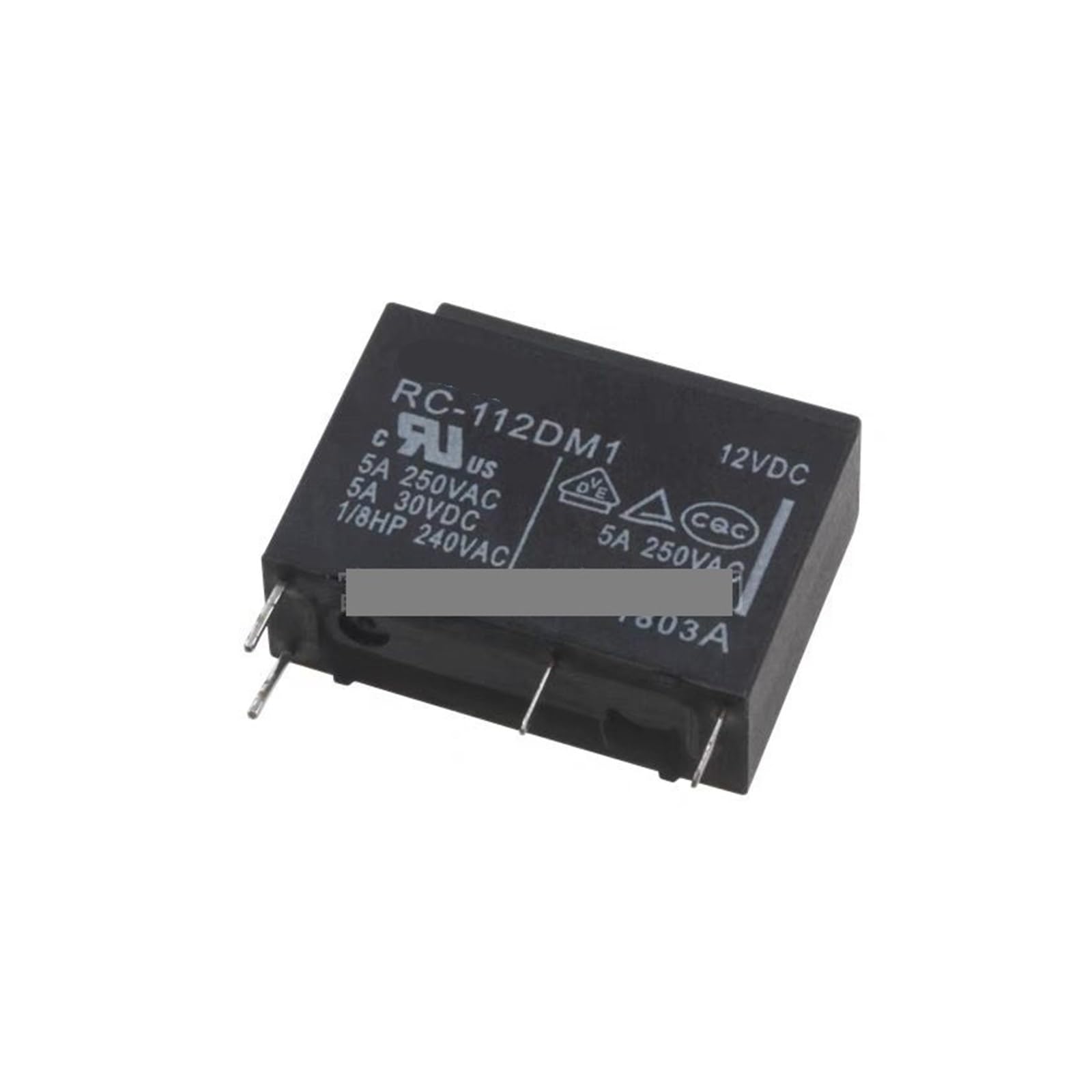ICXLPMC 5Pcs Relay RC-112DM1 (12V) 4Pin 5A