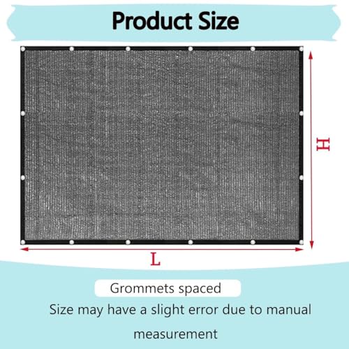 Toile d'ombrage extérieure bâche en maille 90% avec œillets de jardin
