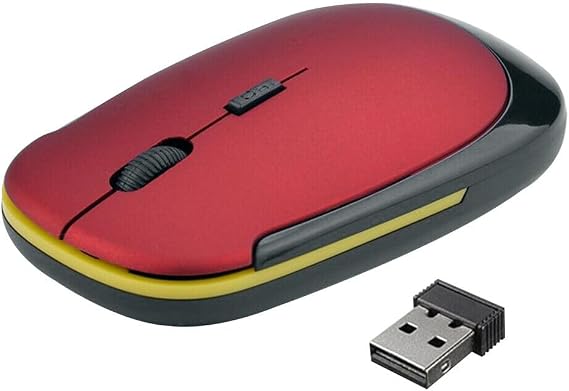 Wireless Mouse, 2.4 GHz Optical, Silent, Instant Connection, High Precision, High Sensitivity, Responsive, Silent Sound, 800/1200/1600, 3-Stage DPI Switching, Energy Saving, Optical, Symmetrical,