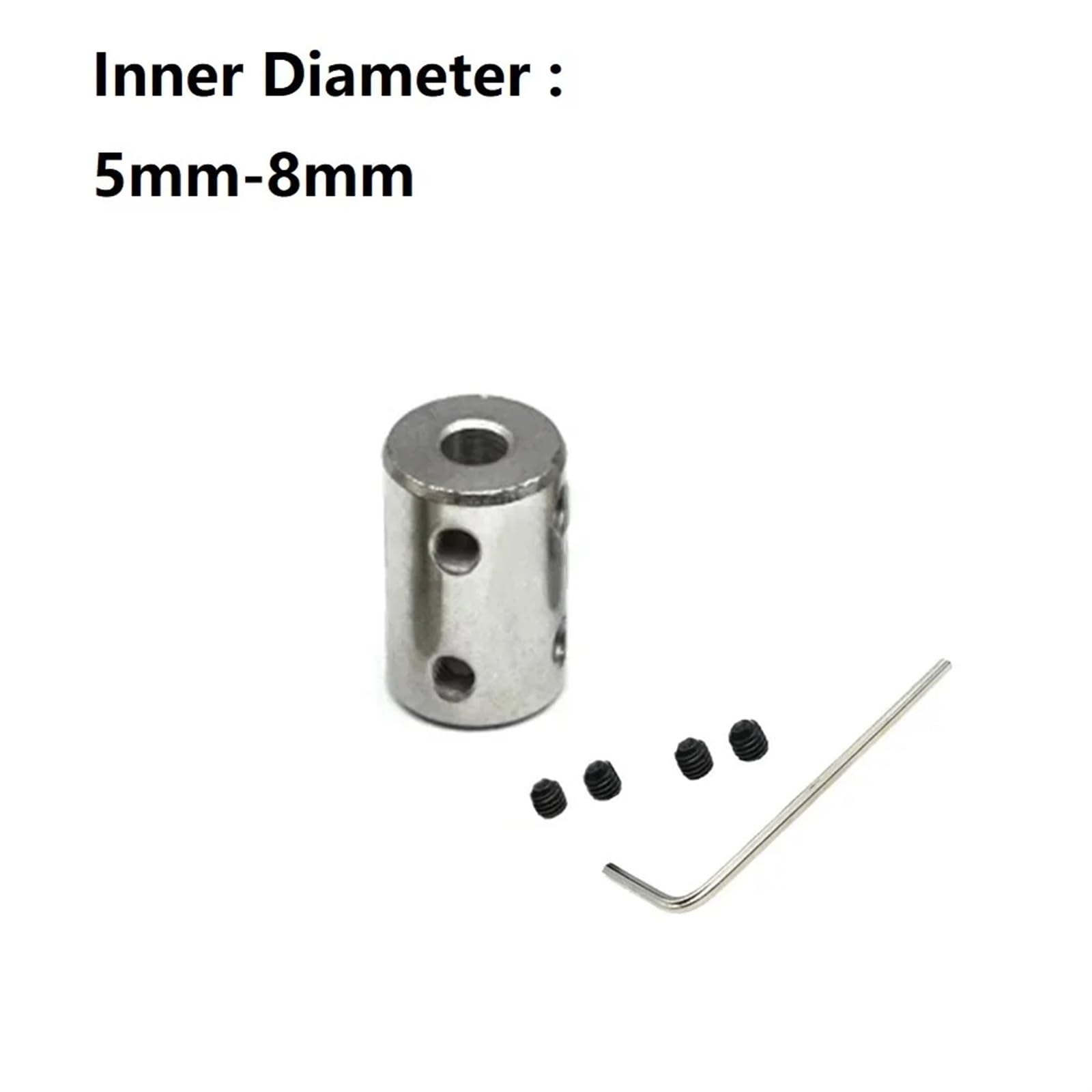 Acoplamiento de eje rígido 4mm/5mm/6mm/8mm/10mm CNC Motor mandíbula acoplador de eje conector manga #45 conector de transmisión de acero 1 Uds(6mm-6mm)