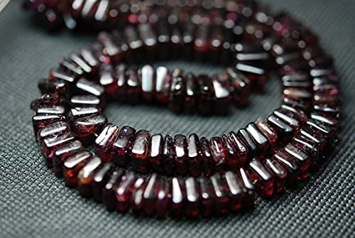 Garnet HEISHI Cut Beads perles de grenat rouge de 5-6mm pour la création de bijoux artisanaux