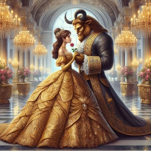 1000pcs Wooden Jigsaw Puzzle for Adults - Beauty and The Beast -Challenging Puzzles Premium Happy Fun Puzzles - Perfect for The Whole Family to Enjoy...