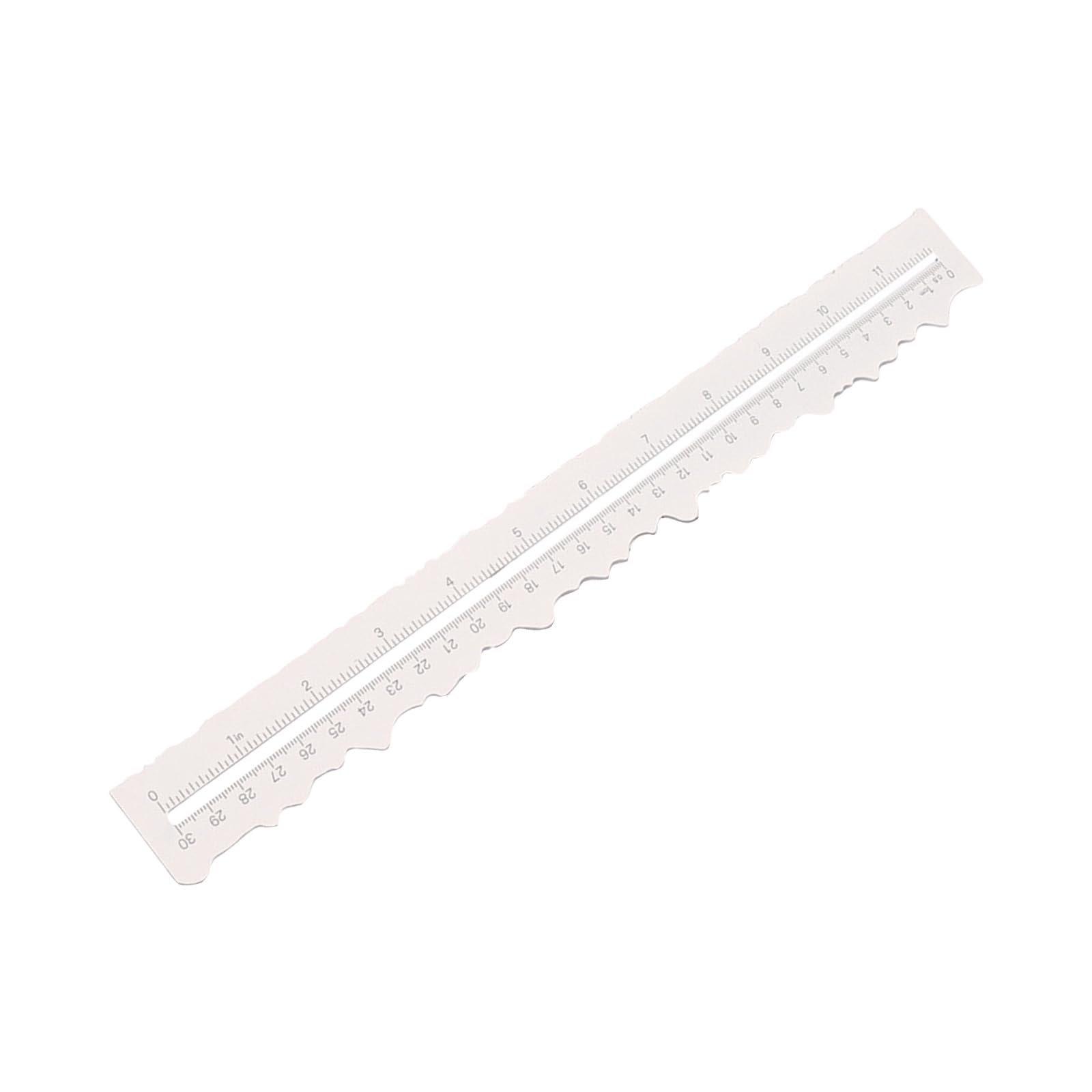 Measuring Cutting Die Decorative Edge Ruler For Making 12" Measuring Cards Torn With Deckle Edge Edges