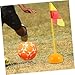 NAMOARLY Soccer Field Corner Flags Agility Poles Soccer Corner Flag Base Made for Sports Training High Visibility