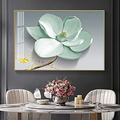Nordique De Luxe Fleur Abstraite Impressions Sur Toile Mur Art Peintures Photos Poaters Salon Chambre Hoom Décoration Murale 15.7 "x23.6" (40x60cm) Sans Cadre Cover