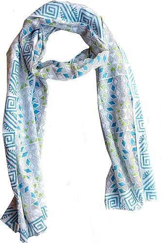 Sarong/Cum Mini Scarfs Pure cotton indian design hand block printed mini stoll for girls, women 70x20 inch Mini2