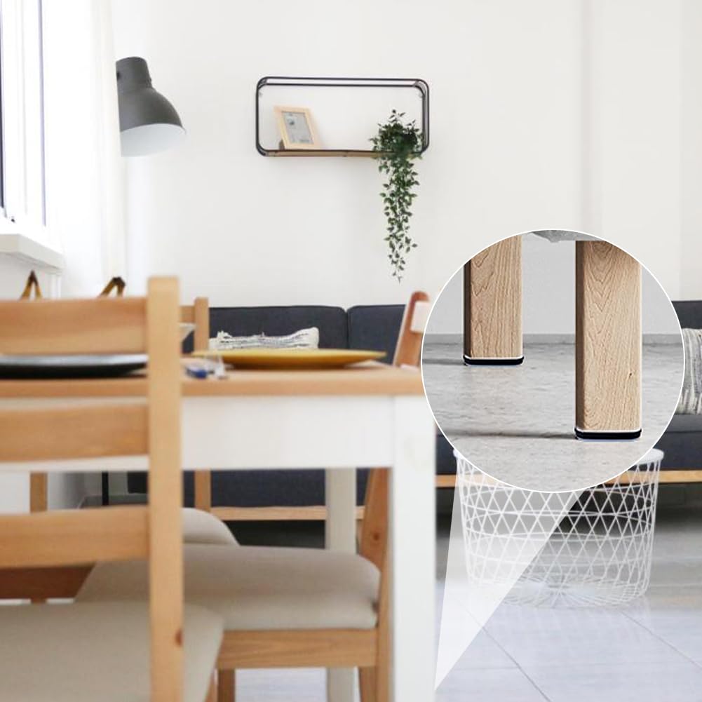 Piedini Scivoli Per Mobili In Teflon Autoadesivi - 16 Pezzi Quadrati 20x20mm Per Spostare Facilmente Divani, Letti E Armadi - Foto 6