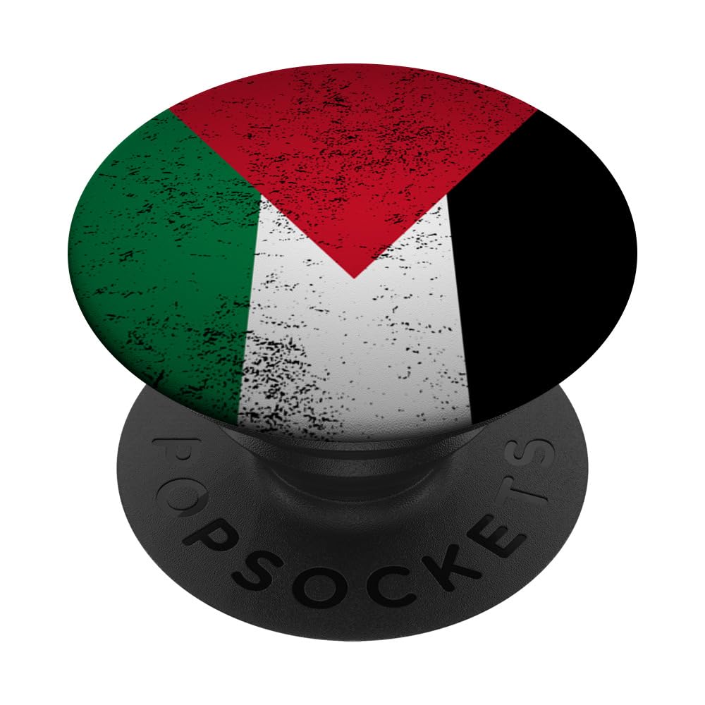 Grunge Palestine Flag Vintage Arabic Asia Palestinian Gift PopSockets Swappable PopGrip