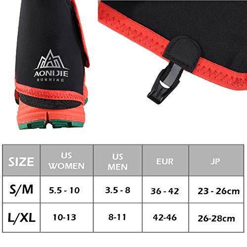 TRIWONDER Guêtres Trail Guêtres Randonnée Guêtres Basses Anti Sable Couvre Chaussures Guêtres de Course pour Homme Femme Running Chasse - Image 6