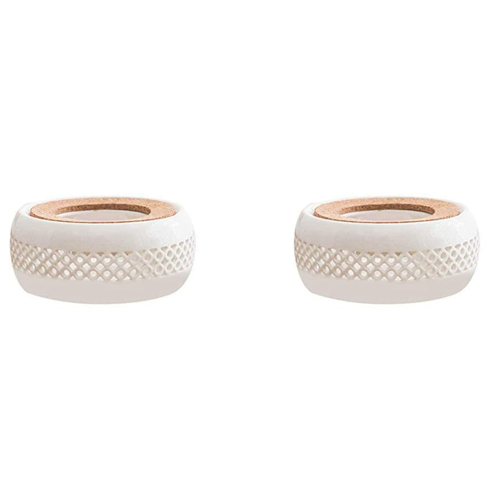 Chauffe-Théière en Céramique x2 Support Liège Théière Verre